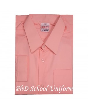 Size 9-18 PH Peach Long Sleeves School Uniform | Baju Sekolah Lengan Panjang-Pic
