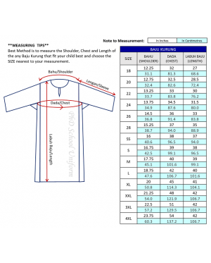 PhD School Uniform Size 20-28,SS,S,M,L,XL,XXL) Pink Merah Jambu Baju Kurung Sekolah Berkualiti Lembut Selesa