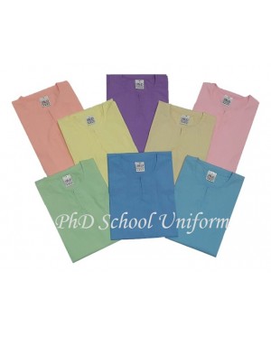 PhD School Uniform Size 20-28,SS,S,M,L,XL,XXL) Pink Merah Jambu Baju Kurung Sekolah Berkualiti Lembut Selesa