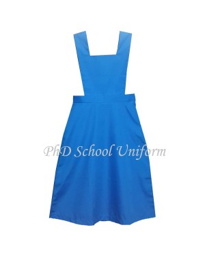 Waist 39 Length 41,42,43 Bib 16,16.5,17,17.5 PhD School Uniform Secondary Dress Pinafore Baju Sekolah Menengah Perempuan