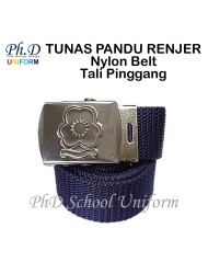 PhD PPPM Tunas Pandu Renjer Puteri Navy Nylon Belt | Tali Pinggang Nylon Pandu Puteri Pengakap Biru Tu